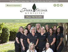 Tablet Screenshot of parkcedardentistry.com